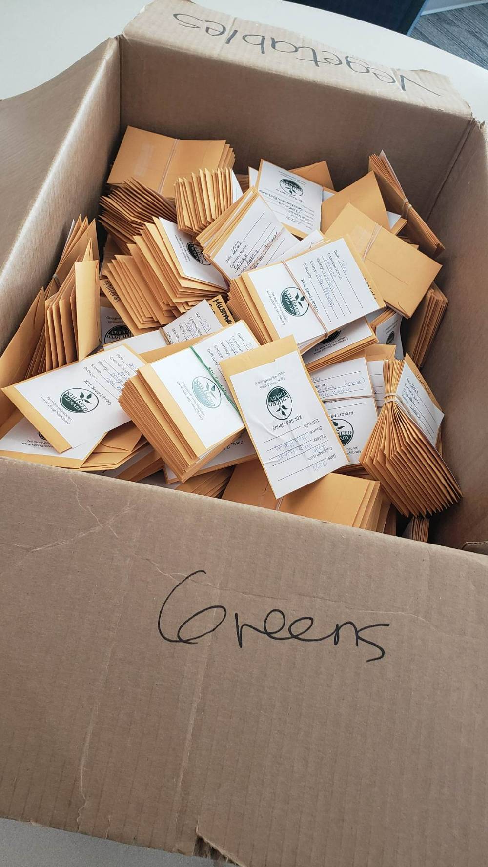 Another box of seed packets